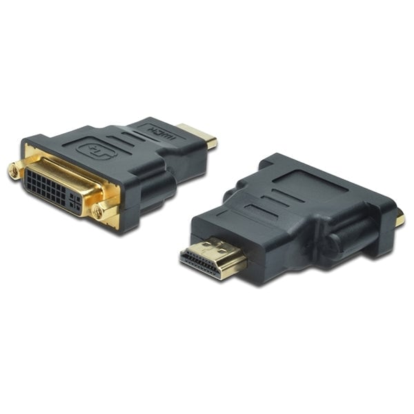 DIGITUS HDMI Adapter HDMI Type A -> DVI(24+5) St/Bu plastic zak