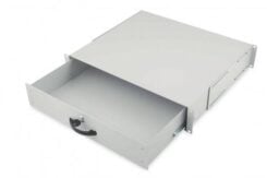 DIGITUS schuiflade 2HE 483mm grijs afsluitbaar