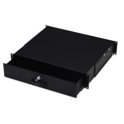 DIGITUS schuiflade 2HE 483mm zwart afsluitbaar