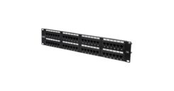 DIGITUS Patchpanel 2HE 48-Port Cat6 onafgeschermd zwart
