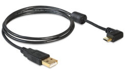 DELOCK USB Kabel A -> Micro-B 90° St/St 1.00m zwart
