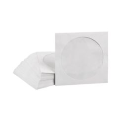 MediaRange CD Papierhüllen 100pcs,zelfklevend met venster
