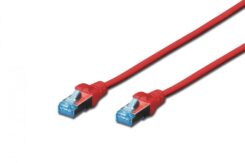 DIGITUS Patchkabel RJ45 SF/UTP Cat5e 2.00m rood afgeschermd plastic zak