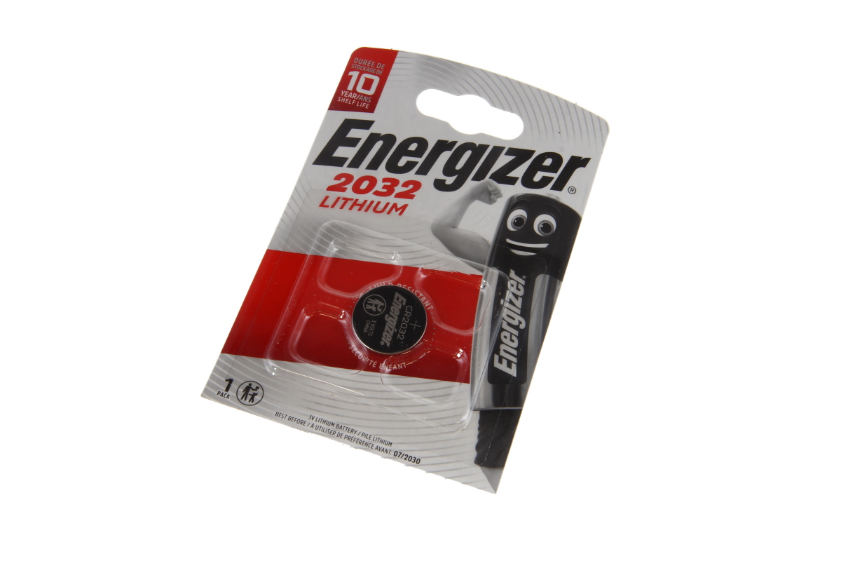 Energizer batterij knoopcel CR2032 3.0V Lithium 1St.