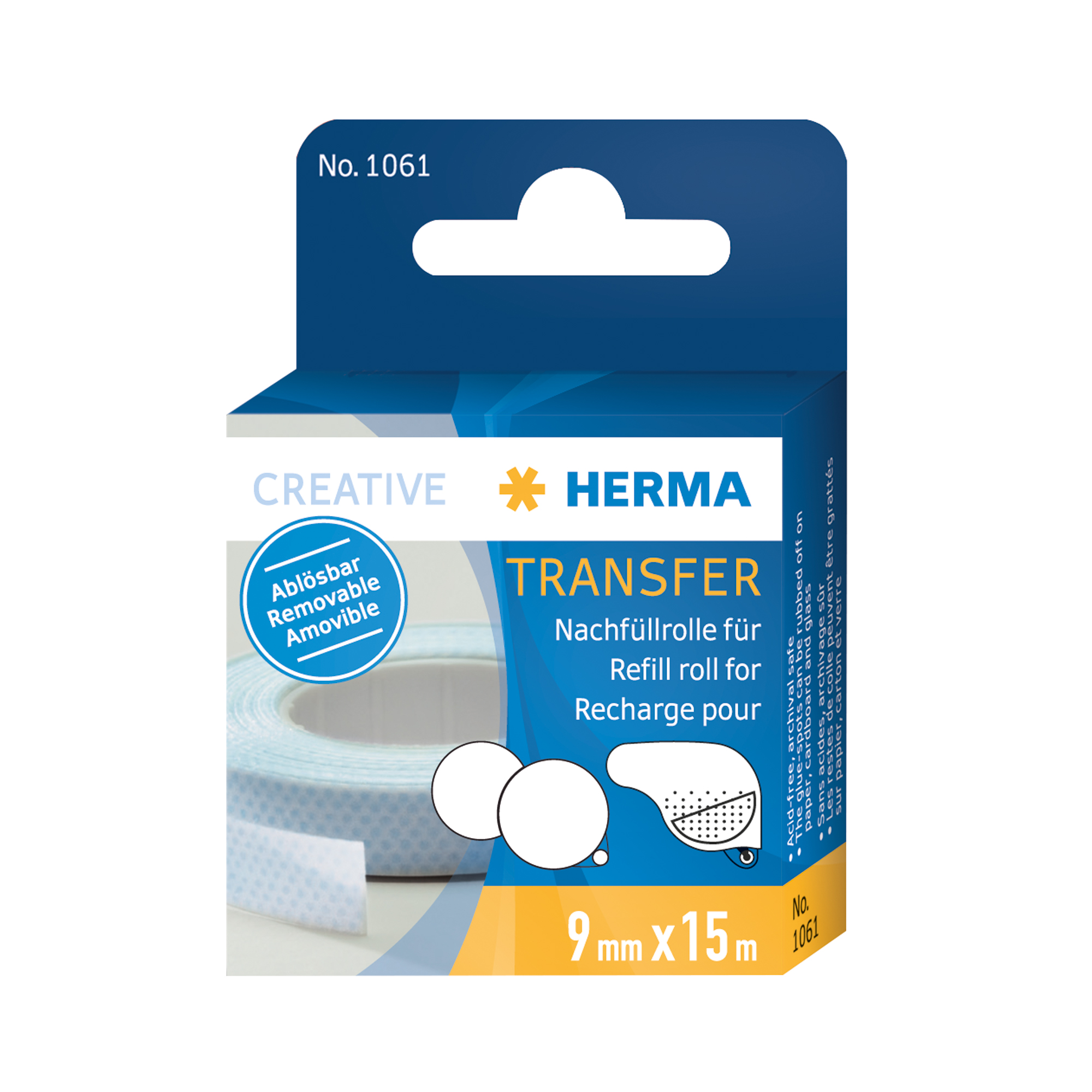 HERMA Transfer Nachfüllrolle ablösbar 15 m