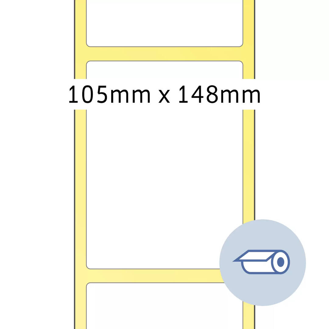 Rol etiketten 105 x 148.5 mm
