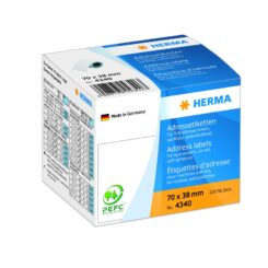 HERMA Adressetik. auf Rollen weiß 70x38 mm Papier 250 St.