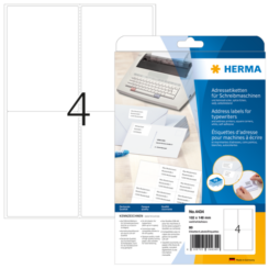 HERMA Adressetik. 102x148 mm Papier Ecken rond 80 St.