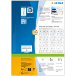 HERMA Etiketten Premium A4 weiß 70x36 mm Papier 2400 St.