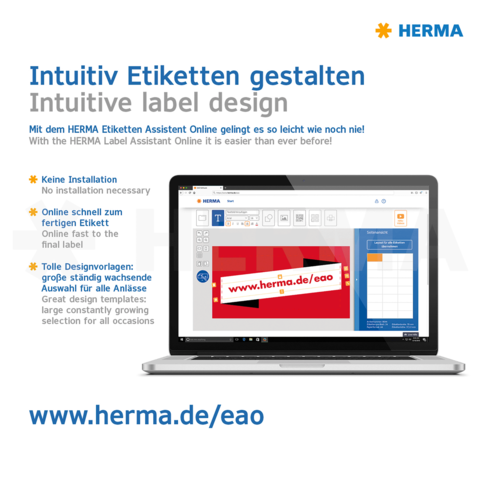 HERMA Etiketten A4 geel 105x42,3 mm Papier mat 280 St.