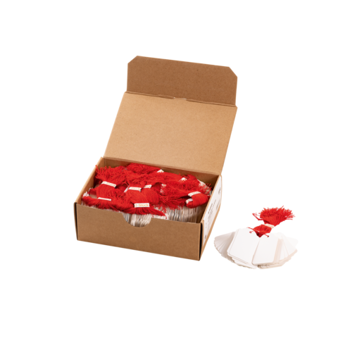 HERMA Hängeetiketten 32x50 mm met Faden rood 1000 St.