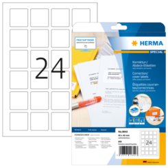 HERMA QR-Code Etik. A4 40x40 mm quadratisch weiß 600 St.