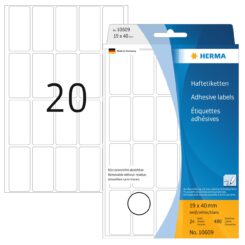 HERMA Vielzwecketiketten weiß 19x40 mm ablösbar 480 St.