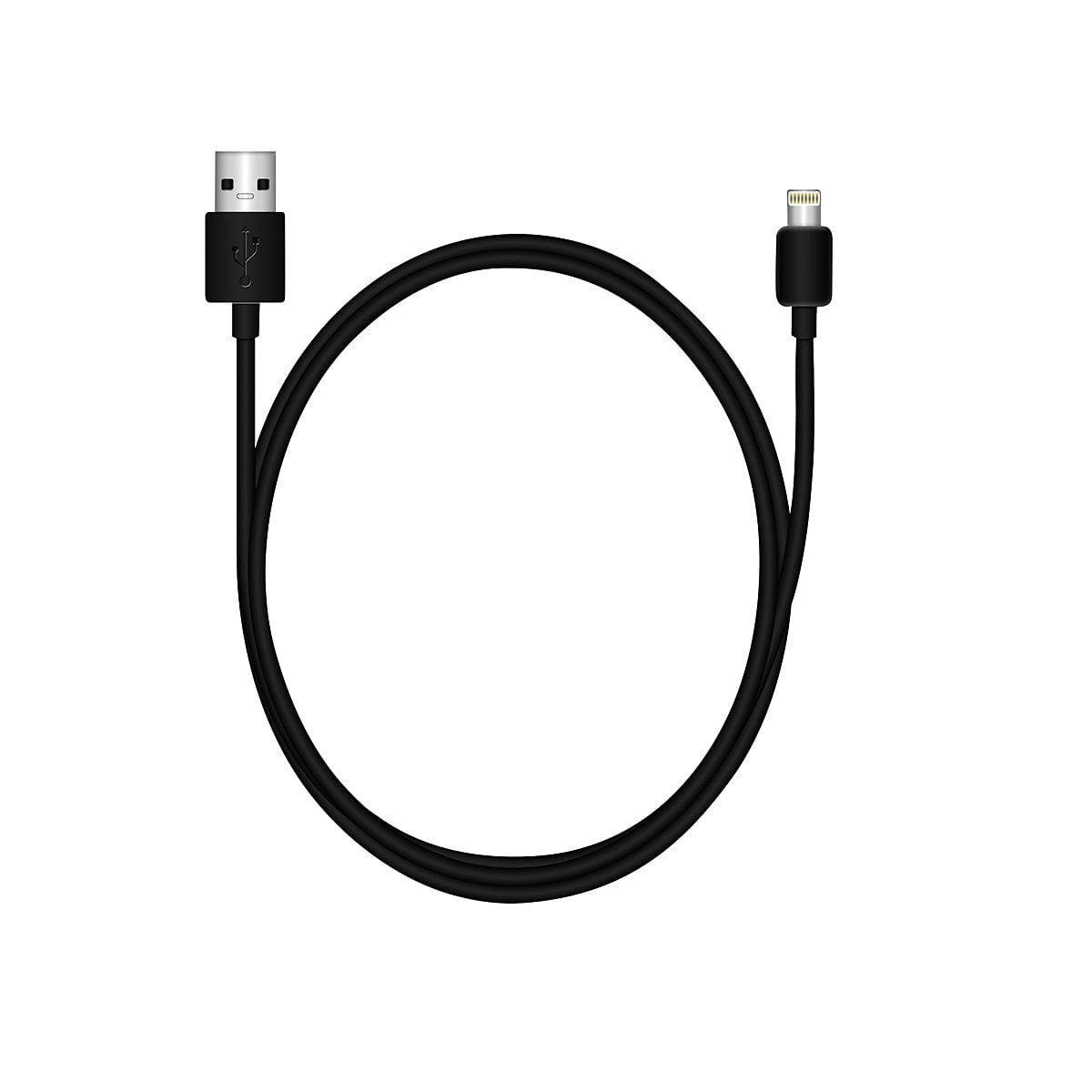 MediaRange Lade- u. gegevenskabel USB 2.0 auf Lightning 1m zwart