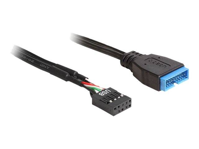 DELOCK USB3.0 Kabel Pinheader 19pin -> 9pin St/Bu 0.3