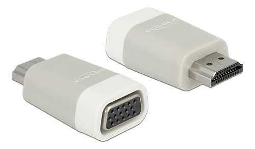 DELOCK HDMI Adapter A -> D-Sub15 St/Bu screwless