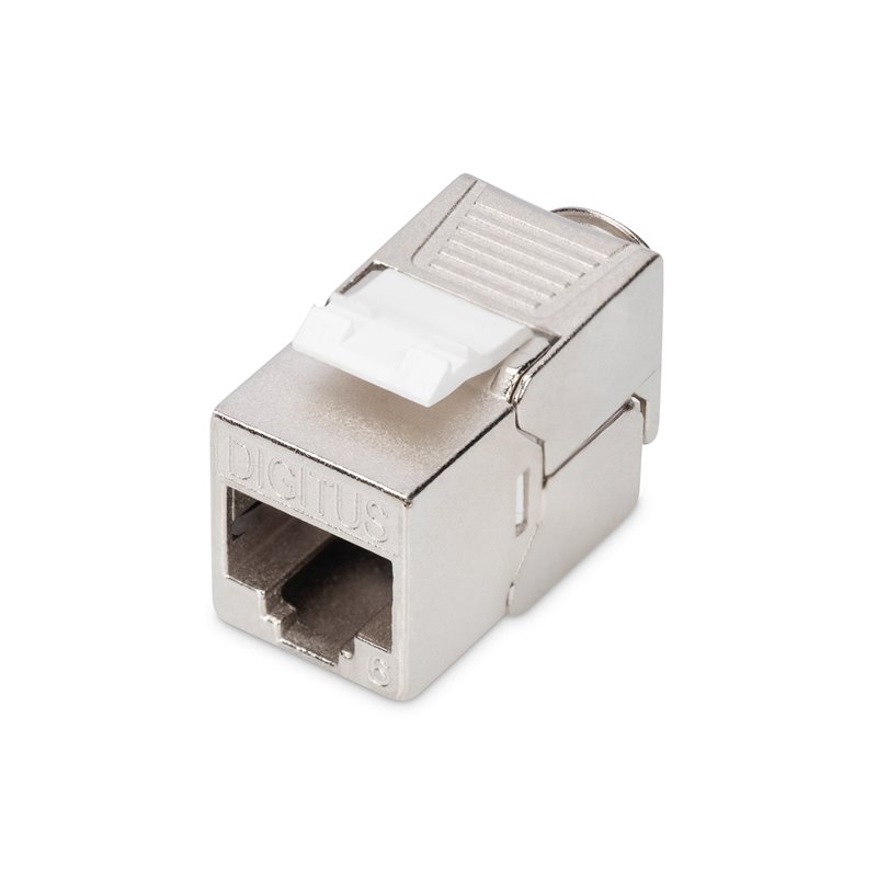DIGITUS Keystone Jack Cat6a/RJ45/afgeschermd/Metall/werkzeugfr