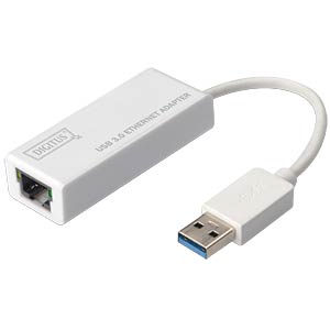 DIGITUS Adapter USB3.0 -> RJ45 Gigabit Ethernet weiß
