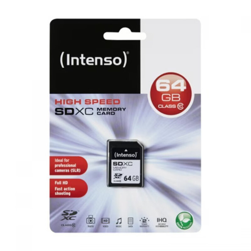 SD Card 64GB Intenso SDXC Class10