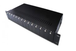 DIGITUS media omzetter Chassis 2HE 14-Slots zwart