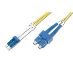 DIGITUS LWL Patchkabel LC -> SC 2.00m Singlemode Duplex OS2