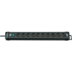 Stekkerdoos Premium-Line 10-voudig zwart 3,00 m H05VV-F 3G1,5