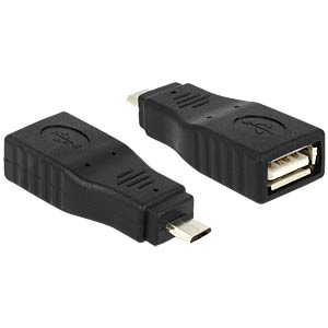 DELOCK USB Adapter A -> micro B Bu/St OTG