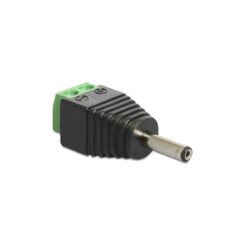 DELOCK Adapter Terminalblock 2Pin -> DC 1,3 x 3,5mm stekker