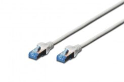 DIGITUS Patchkabel Cat5e SF/UTP Ste. RJ45 3,00m grijs plastic zak