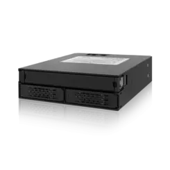 Backplane IcyDock 2x6,3cm SATAI-III/SAS in 1x5,25 HDD/SSD