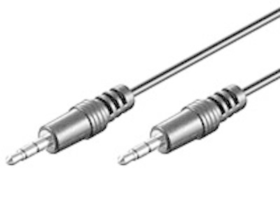 MediaRange Audio Kabel 3,5mm Stereo Jack 1.00m black