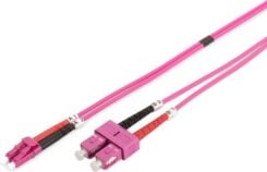DIGITUS LWL Patchkabel LC -> SC 1.00m Multimode Duplex OM4