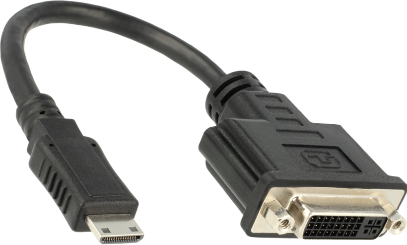 DELOCK HDMI Adapter mini C -> DVI(24+1) St/Bu zwart