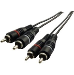 Schwaiger Audiokabel Cinch audioverbinding 5,0m zwart