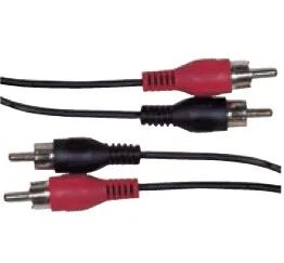 Schwaiger Audiokabel Cinch Verbindungskabel 10m zwart