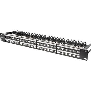 DIGITUS Patchpanel 1HE 48-Port Cat6a afgeschermd zwart