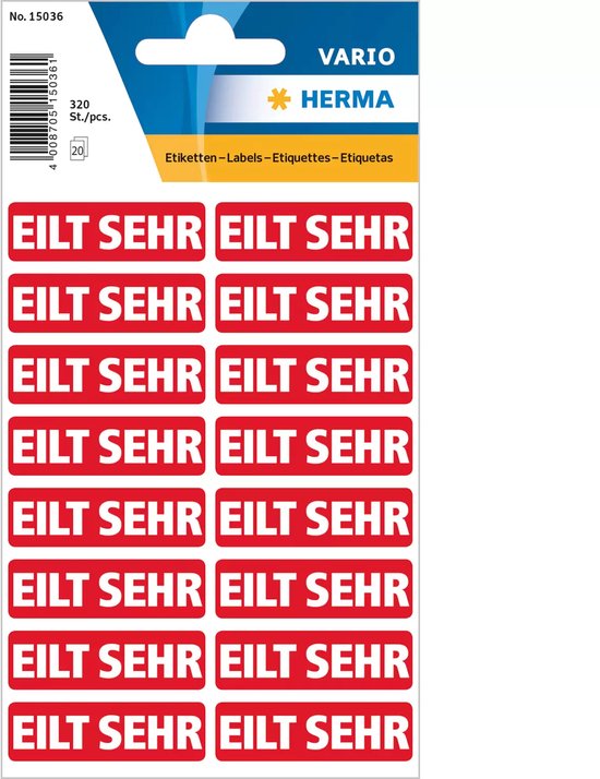 HERMA Textetiketten eilt sehr