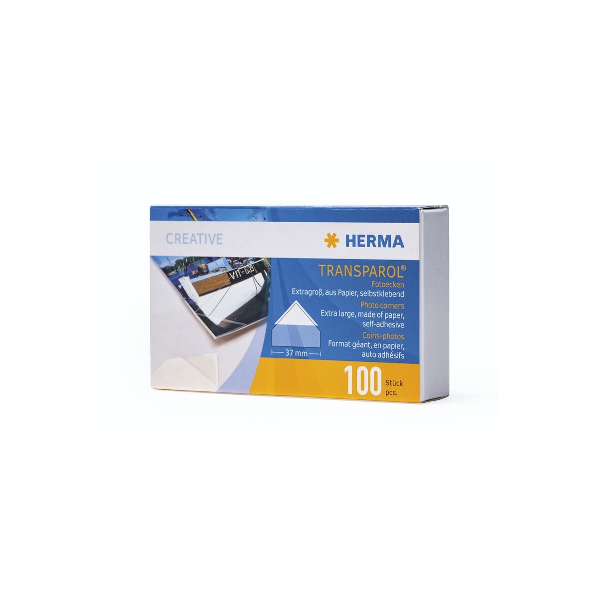 HERMA Transparol Fotoecken extra-gross 100St.