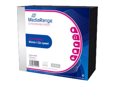 MediaRange CD-R 700MB 10pcs Slimcase 52x
