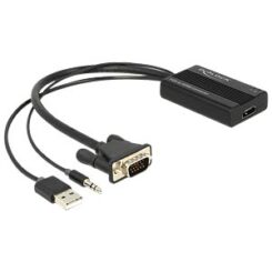 DELOCK VGA Adapter D-Sub15 +Audio -> HDMI A St/Bu