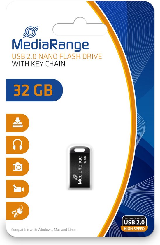 MediaRange USB-Stick 32GB USB 2.0 Nano
