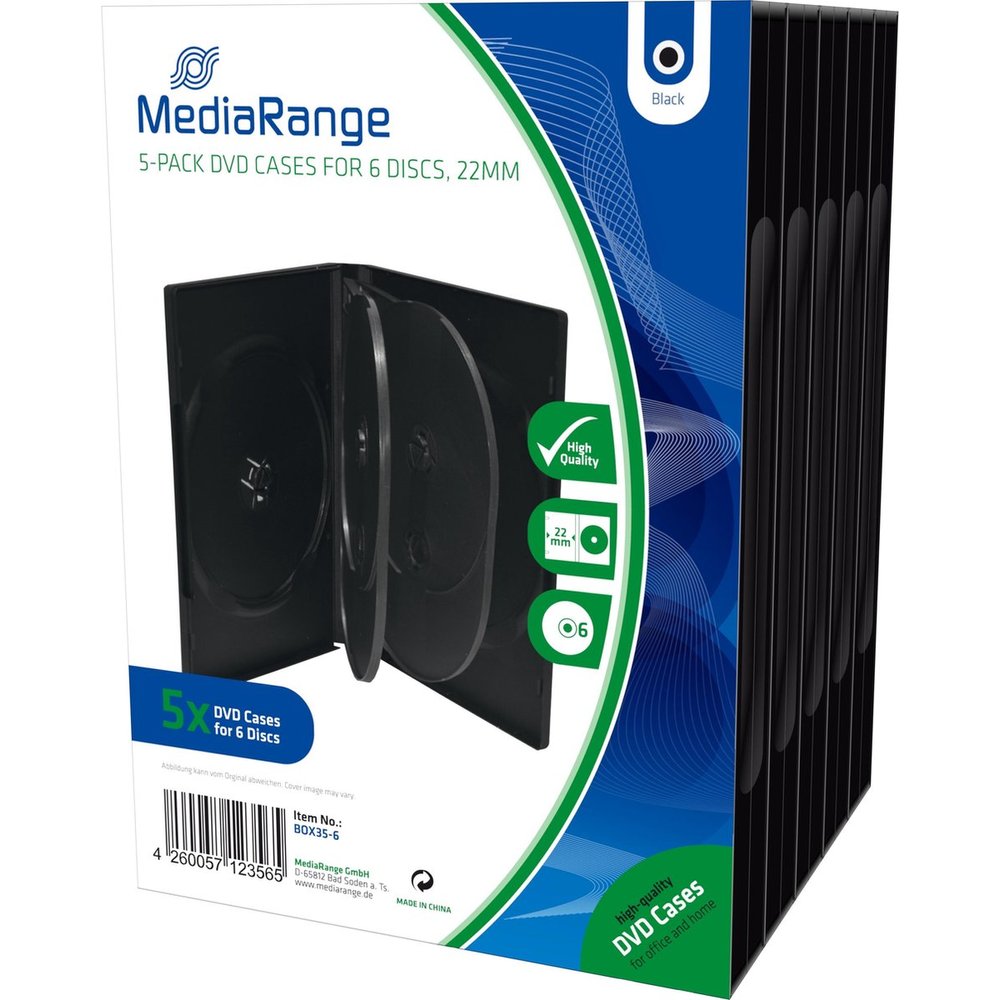 MediaRange DVD doosje 6er DVD Box 5 stuks