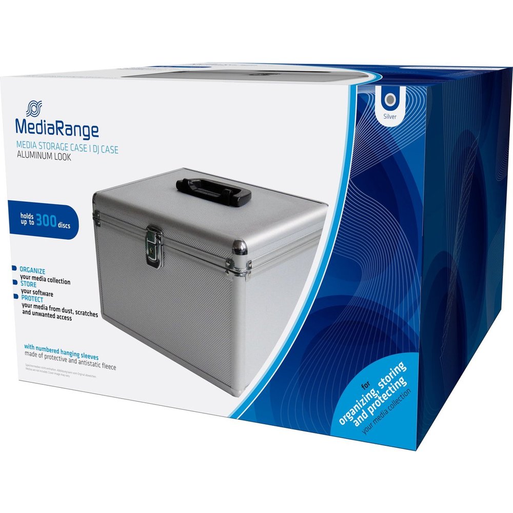 MediaRange CD DJ-Case voor 300 CD/DVDs silver