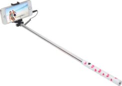 Ultron Selfie-Stick Hot Shot white roze heart