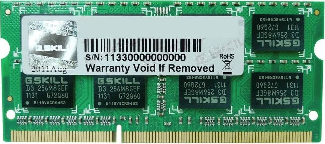 SO DDR3 4GB PC 1600 CL9 G.Skill (1x4GB) 4GSL 1.35V