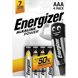Energizer batterij Alkaline Power -AAA LR3 Micro 4St.