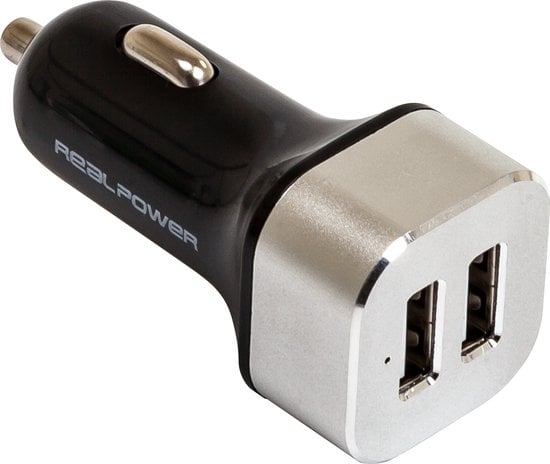 RealPower KFZ-Lader 2400mA 2xUSB