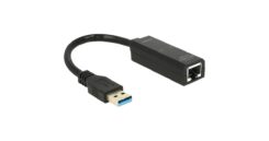 DELOCK USB3.0 Adapter A -> RJ45 Gigabit St/Bu zwart