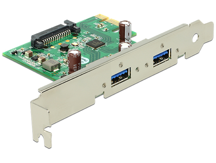DELOCK PCI Expr Card 2x USB3.0 ext
