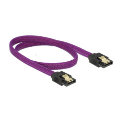 DELOCK SATA-Kabel SATA III -> SATA St/St 0.50m violet Premi